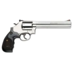 Smith & Wesson 686 Plus .357 Magnum 7" 7-round satin stainless revolver with wood grips