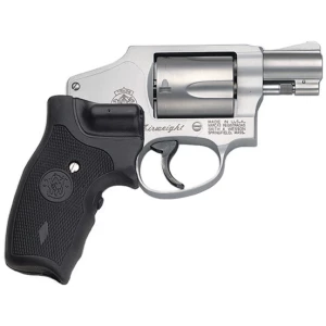 Smith & Wesson Model 642 CT Airweight revolver with Crimson Trace lasergrips and stainless barrel