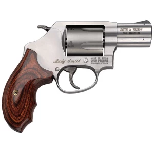 Smith & Wesson Model 60 Ladysmith satin stainless J-frame revolver with wood grip