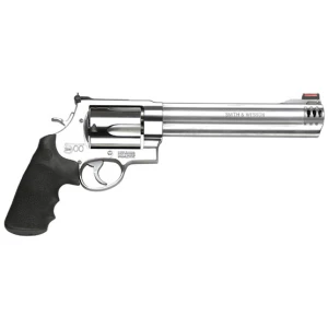 Smith & Wesson Model 500 revolver satin stainless 8.38-inch barrel Hi-Viz front sight
