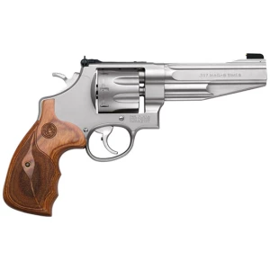 Smith & Wesson Performance Center Model 627 .357 Magnum 5-inch 8-round revolver stainless finish wood grip