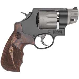 Smith & Wesson Performance Center Model 327 2-inch matte black scandium revolver with wood grips