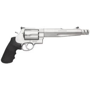 Smith & Wesson Performance Center Model 500 stainless revolver with 7.5-inch barrel and muzzle brake