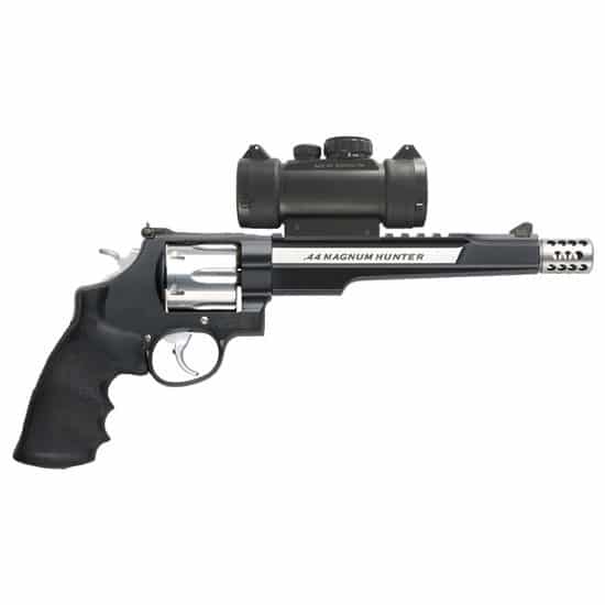 Smith & Wesson Performance Center 629 Hunter .44 Magnum 7.5in two-tone revolver with red/green dot optic