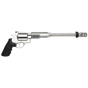 Smith & Wesson Performance Center Model 460XVR .460 S&W Magnum 14-inch satin stainless revolver with bipod