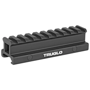 TruGlo Picatinny riser mount, one-piece, matte black anodized