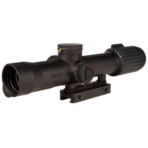 Trijicon VCOG 1-8x28 FFP illuminated scope with red MOA crosshair and Q-LOC mount