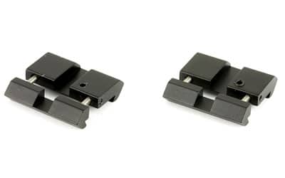 UTG MNTDT2PW01 dovetail-to-picatinny snap-on rail adaptors black 2-pack