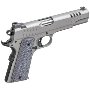 Auto-Ordnance 1911 A1 .45 ACP 5 inch Savage Stainless Cerakote with gray G10 grips