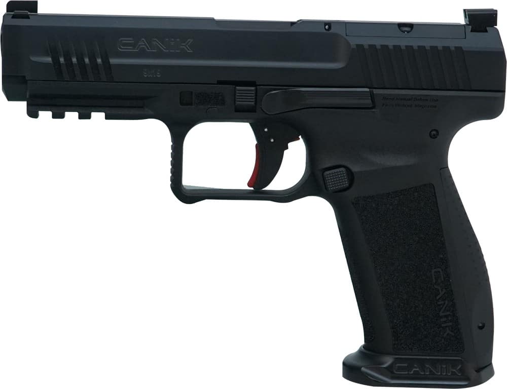 Canik METE SFT 9mm pistol black polymer frame optics-ready slide with two magazines