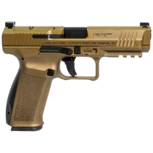 Canik METE SFT 9mm Burnt Bronze pistol, 4.46 in barrel, optics-ready, two magazines included