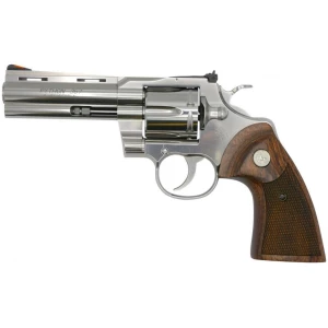 Colt Python .357 Magnum 4.25in stainless revolver with walnut grips