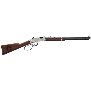 Henry Golden Boy Texas Rangers Bicentennial Tribute lever-action rifle with blued octagon barrel and walnut stock
