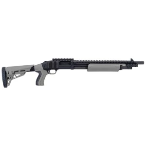 Mossberg 500 ATI Tactical 12 Gauge 18.5in blued metal with Destroyer Gray synthetic furniture
