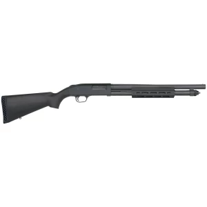 Mossberg 590A1 M-LOK 12 Gauge 18.5 inch pump-action shotgun in parkerized finish with black synthetic stock