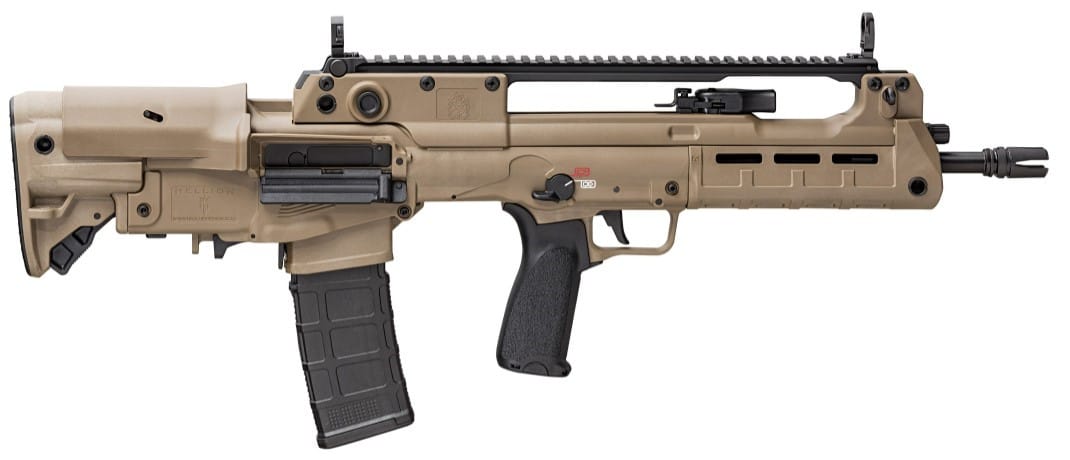 Springfield Armory Hellion bullpup rifle in Flat Dark Earth with 16-inch barrel