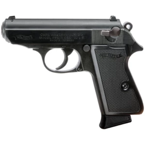 Walther Arms PPK/S .22 LR pistol matte black with threaded barrel and checkered polymer grips
