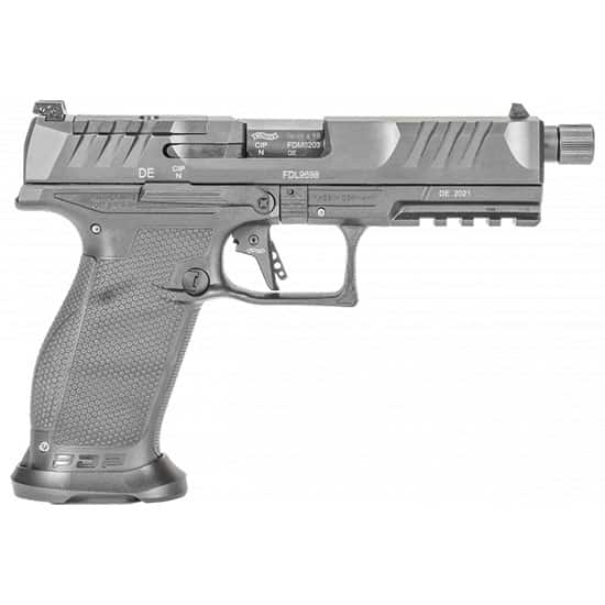 Walther PDP Pro SD full-size 9mm pistol with 5.1 inch threaded barrel and optics-ready slide
