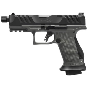Walther PDP Pro SD Compact 9mm pistol with 4.6-inch threaded barrel tungsten gray