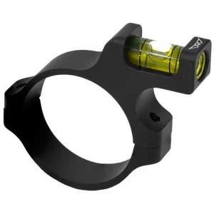 Warne Vapor 34mm scope level in matte black attached to a scope tube