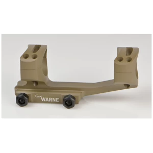 Warne X-SKEL 1 in. fixed cantilever scope mount in Flat Dark Earth on Picatinny rail