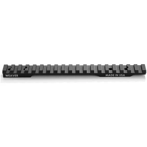 Weaver extended Picatinny multi-slot scope base for Ruger American LA, matte finish