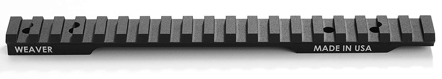 Weaver extended Picatinny multi-slot scope base for Ruger American LA, matte finish