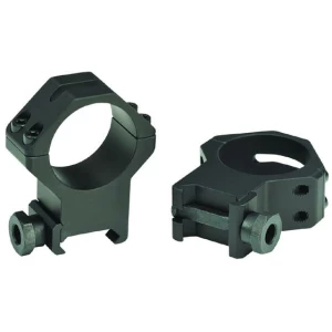 Weaver 4-hole Picatinny 1" XX-High aluminum scope rings matte black