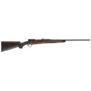 Winchester Model 70 Super Grade 6.5 Creedmoor rifle with satin fancy walnut stock and polished blued metal