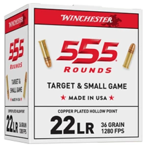 Winchester 22 LR 36 gr Hollow Point 555rd box bulk pack
