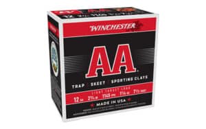 Winchester AA Light Target 12 Gauge 2.75in 1-1/8 oz #9 shot 25-round box
