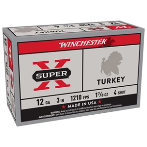 Winchester Super-X Turkey 12ga 3-inch 1-7/8oz #4 shotshell box