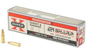 Winchester Super-X 21 Sharp 34gr Jacketed Hollow Point 100 round box