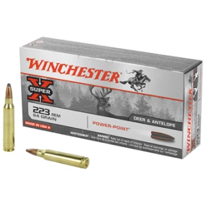 Winchester Super-X Power-Point .223 Rem 64 gr box of 20 rounds