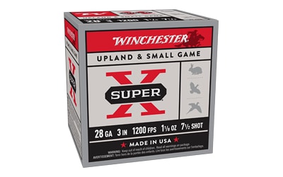 Winchester Super-X shotshell box, 25 rounds, 3 inch, 1-1/8 oz, #7.5