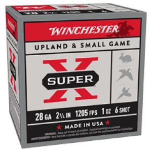 Winchester Super-X 28ga 2.75in 1oz #6 shot 25rd box