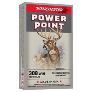 Winchester Super-X .308 Win 180 gr Power-Point ammunition 20 rd box