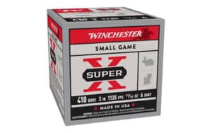Winchester Super-X .410 Bore 3-inch High-Brass 11/16 oz #6 shot 25/Box
