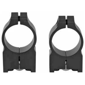 Warne Ruger M77 1-inch medium matte steel scope rings for Ruger dovetail receivers
