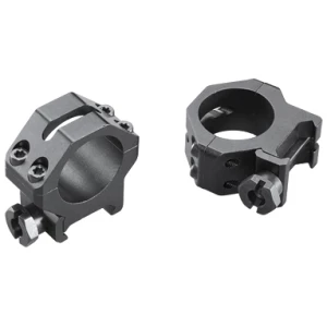 Weaver 4-hole skeleton scope rings 1 inch medium matte black