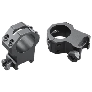 Weaver 4-Hole Skeleton Scope Rings, 1-inch tube, XX-High, matte black