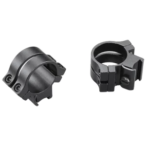 Weaver Quad Lock Tip-Off Rings .22, 1in Tube, 3/8in Dovetail, Matte finish