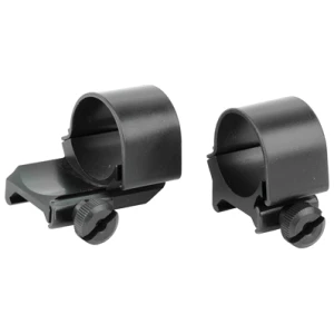 Weaver detachable extended scope rings 1-inch medium matte black, 2-piece