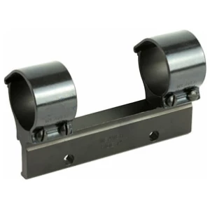 Weaver detachable side mount bracket with 1-inch high rings, gloss black, aluminum