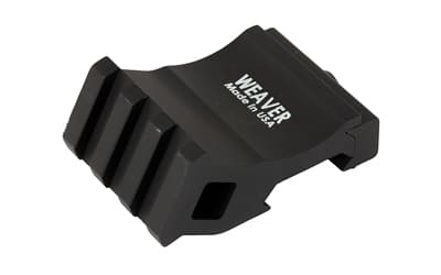 Weaver 99671 Offset Rail Adapter black anodized mounted on Picatinny rail