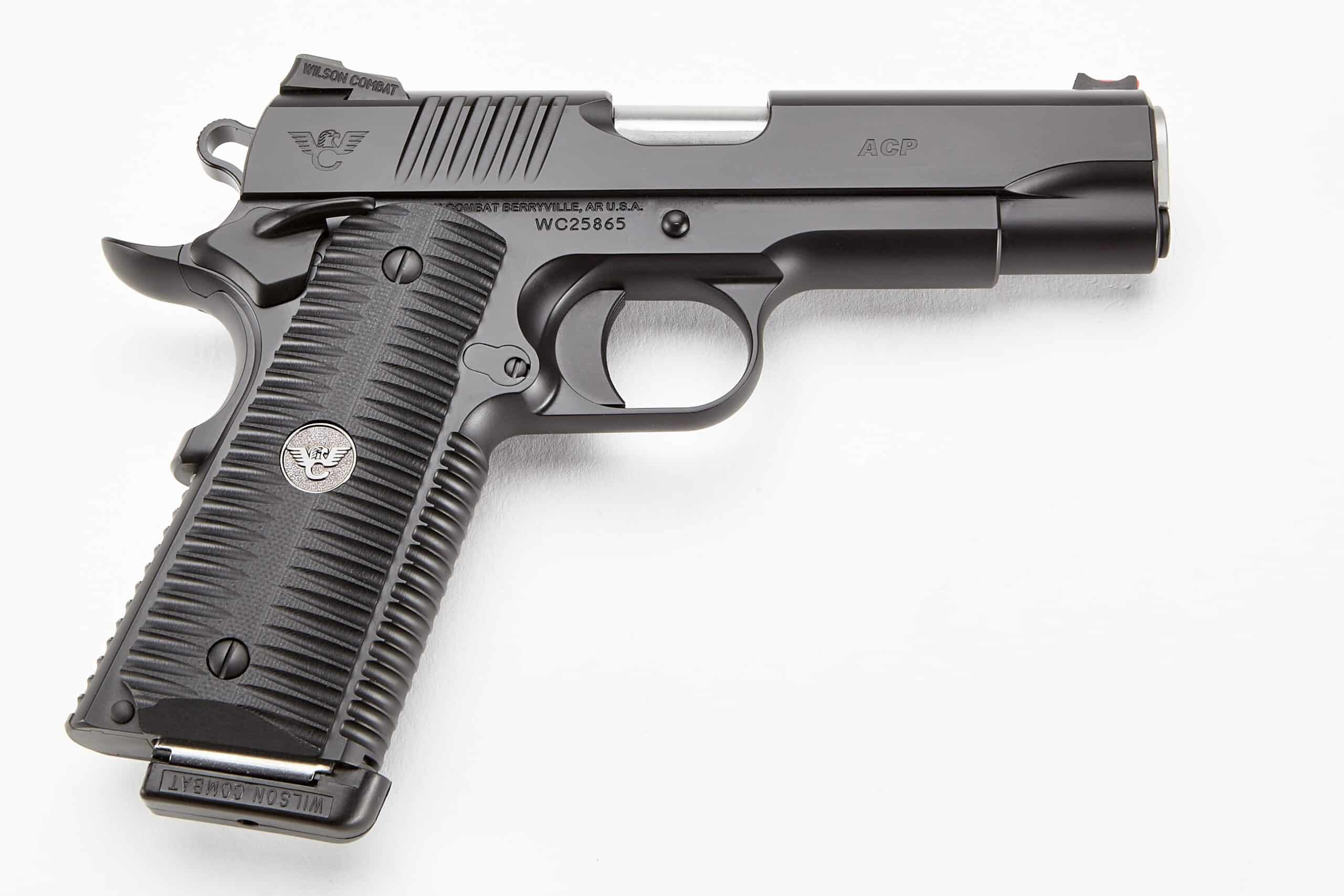 Wilson Combat ACP 9mm 4.25 inch semi-auto pistol Black Armor-Tuff with G10 grips