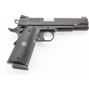 Wilson Combat ACP full-size 9mm 5 inch pistol, Black Armor-Tuff frame and slide, Black G10 Eagle Claw grips, ambidextrous saf