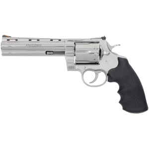 Colt Anaconda .44 Magnum 6-inch stainless revolver with Hogue grips and 6-round cylinder