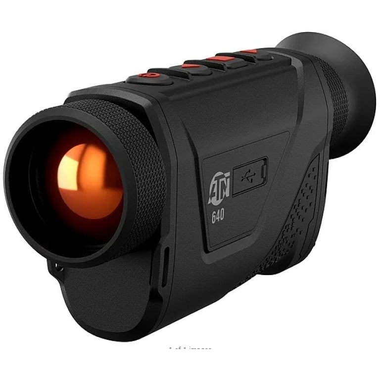 ATN BlazeHunter Pro thermal monocular, black, side view