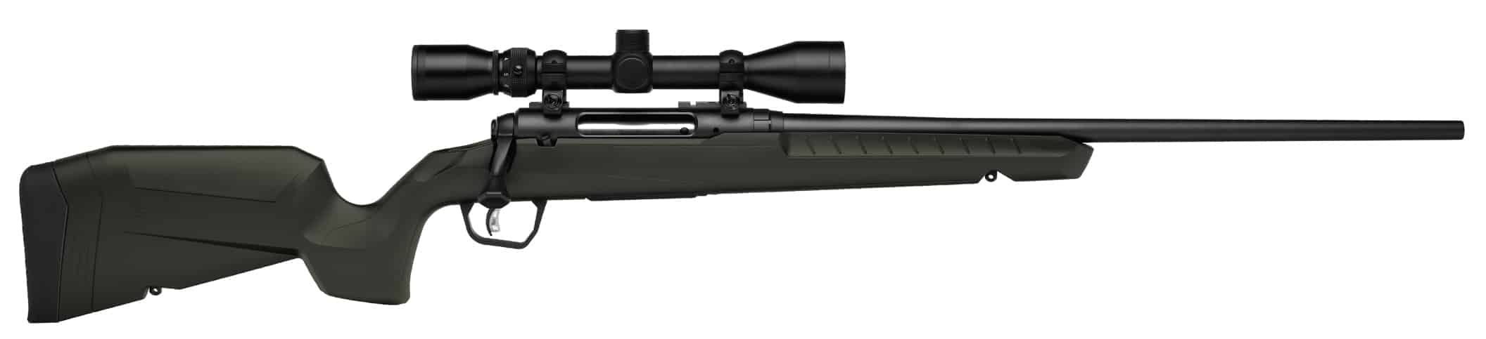 Savage Axis 2 XP .30-06 22in OD Green synthetic stock with mounted 3-9x40 scope